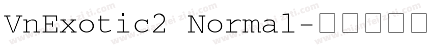 VnExotic2 Normal字体转换
